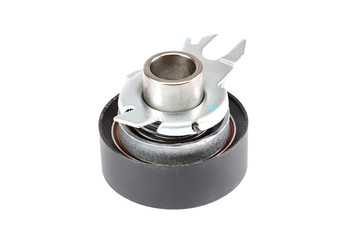 Car timing gear roller isolated on a white background