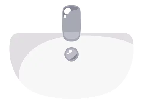 真上から見た洗面台イラスト Stock Vector Adobe Stock