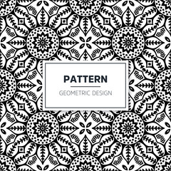 Seamless mandala islamic pattern. Vintage elements