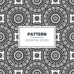 Seamless mandala islamic pattern. Vintage elements