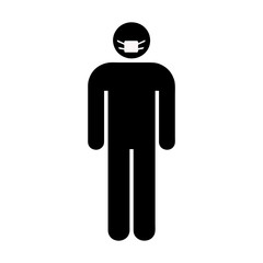 propaganda symbols of people and coronavirus