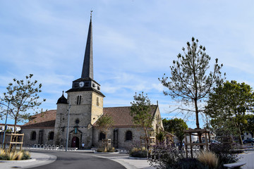 Saint Jean de Mont, France-September 21,2019: Church of Saint-Jean-Baptiste, Vendée.