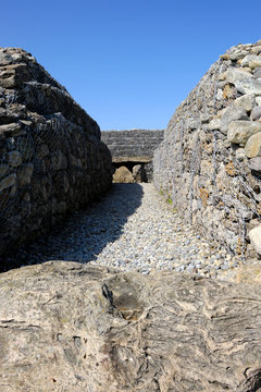Tomb in the Carrowmore Megalithic Cemetery, County Sligo, Ireland.