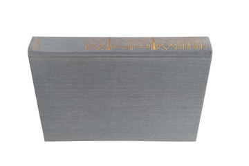 The book is green color on a white isolated background.