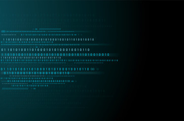 Abstract Technology Background. binary data and streaming binary code background. vector illustration EPS10