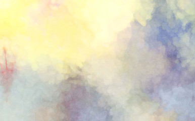 Watercolor painted background. Abstract Illustration wallpaper. Brush stroked painting. 2D Illustration.