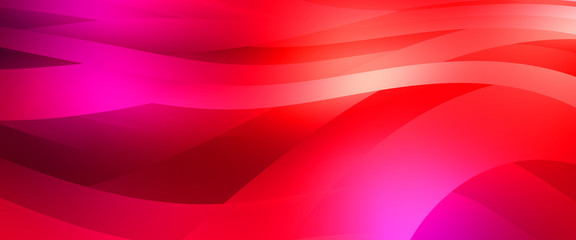 Abstract background with colorful gradient. Vibrant graphic wallpaper with stripes design. Fluid 2D illustration of modern movement.