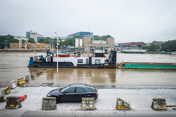 Fototapeta na wymiar Innondation de la Seine