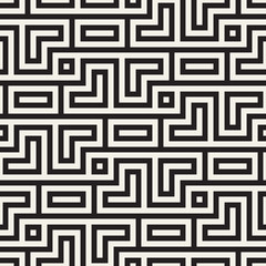 Vector seamless stylish pattern. Geometric striped ornament. Simple lattice lines tiling background.