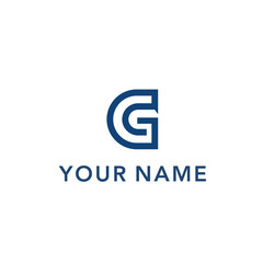 Letter C and G Monogram For Logo Design Inspiration. icon design template elements