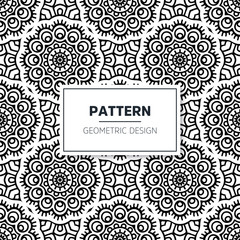 Seamless mandala islamic pattern. Vintage elements