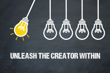Fototapeta premium Unleash the creator within 