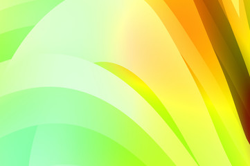 Abstract background with colorful gradient. Vibrant graphic wallpaper with stripes design. Fluid 2D illustration of modern movement.