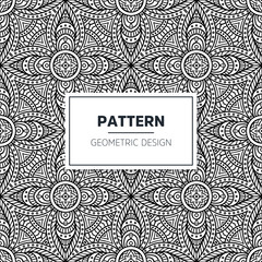 Seamless mandala islamic pattern. Vintage elements