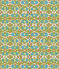 Gorgeous ornamental pattern with colorful background