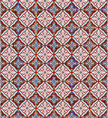 Gorgeous ornamental pattern with colorful background