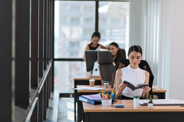 Businesswoman working in the office