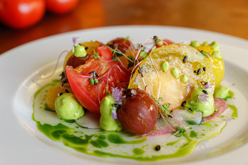 heirloom tomato dish