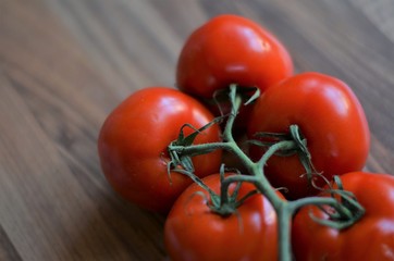 red tomatoes in the kitchen