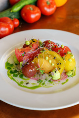 heirloom tomato dish