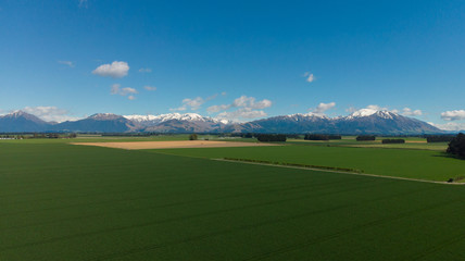 Aerial shot of Mt. Taylor, New Zealand