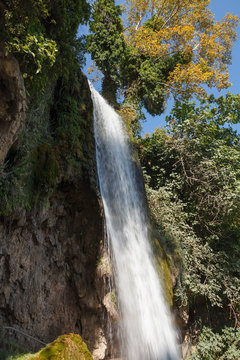Edessa great park waterfall in Greece.