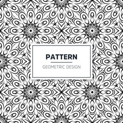 Seamless mandala islamic pattern. Vintage elements