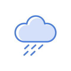 Vector rain icon illustration isolated on white background