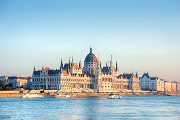 Naklejka premium Hungarian Parliament in Budapest