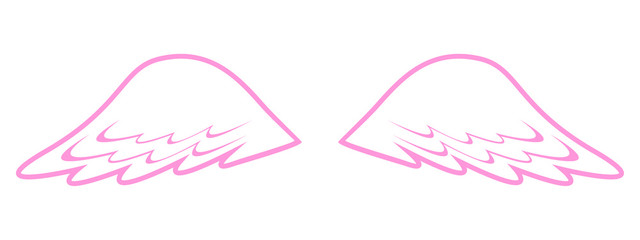 angel wings vector illustration