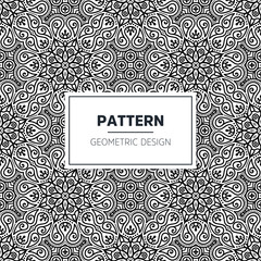 Seamless mandala islamic pattern. Vintage elements