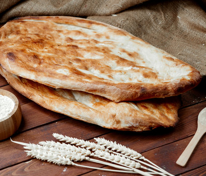 hot tendir bread on the table _