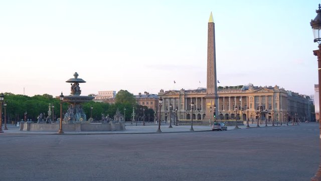 Place de la Concorde of Concorde Square is one of the major public squares in Paris, France
