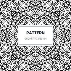 Seamless mandala islamic pattern. Vintage elements