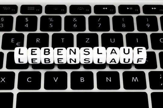 Lebenslauf Computer Tastatur