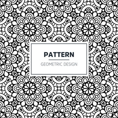 Seamless mandala islamic pattern. Vintage elements