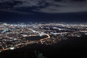 Sofia in Bulgaria during sundown 