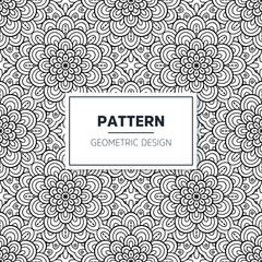 Seamless mandala islamic pattern. Vintage elements