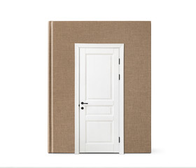 Book with a white door