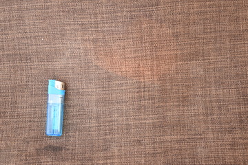 brown background with blue colour lighter
