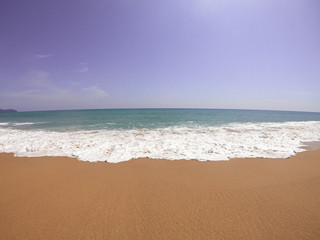 beach in the morning