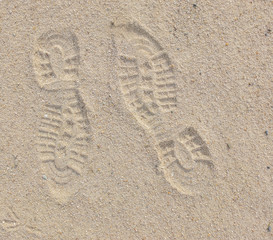 Footprints in sand