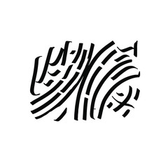 Hand drawn textures and brushes. made by ink. Isolated vector.