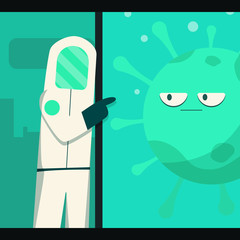 Take a picture with corona virus