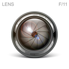 set camera lens object-glass photography background illustration technology design Isolated on white background