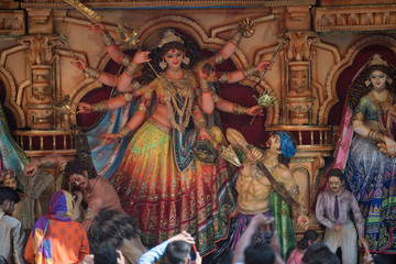 Kolkata,West Bengal/India-14-10-2018:Kolkata scenes during navaratri festival.