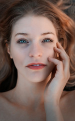 Obraz premium Portrait of a beautiful blonde