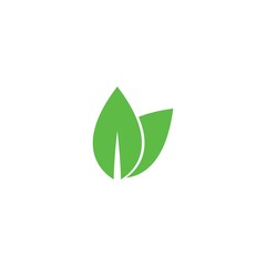 Tree leaf vector logo design, eco-friendly