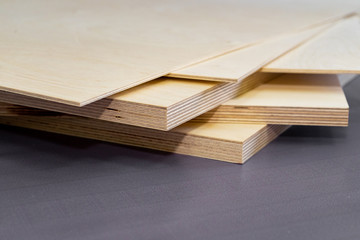 plywood boards on the furniture industry - obrazy, fototapety, plakaty