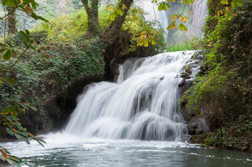 Cascada efecto seda